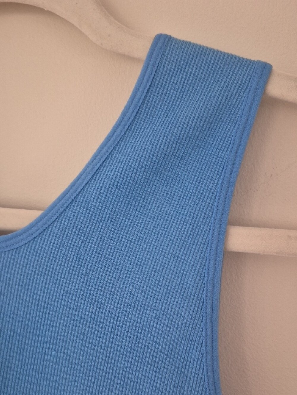 By Together Blue Ribbed Crop Top - Picture 4 of 6